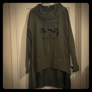 💯 That Witch High-Low sweater